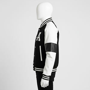 2025 USA College Wear Letterman Varsity Jacket Custom Logo Baseball Jacket Snap Button Closure and Ribbed Cuffs Varsity Jackets - Product Image 3