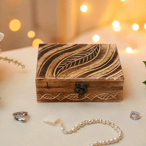 Caja de Madera Grabada con Láser Personalizada para Marca, Caja de Madera Grabada con Láser para Joyería, Caja de Almacenamiento, Estuche de Embalaje al por Mayor - Product Image 1
