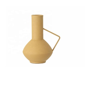 High Quality Decorative Metal Table Vase with Handle Modern Table Vase Metal Table Vase Home Office Living Room Decor - Product Image 6