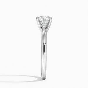 Anillo de Moissanita con Corte Cojín Chapado en Oro Blanco de 14K BOJ, 2ct, Color D, Claridad VVS1, Anillo Solitario, Precio Bajo, Gran Oferta - Product Image 2