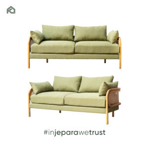 Muebles Modernos Personalizados, Venta Directa de Fábrica, Sofá de Salón de Alta Calidad, Convertible, de Madera Maciza y Ratán, de Dos Plazas - Danila - Product Image 6