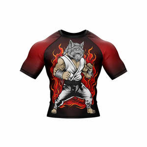 Unisex 100% Polyester Full <b>Sleeve</b> Rash Guard for Adults with Custom Printed Logos - Product Image 5