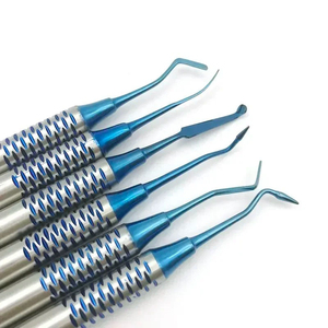 Kit de instrumentos dentales con recubrimiento de plasma azul para limpieza bucal, raspador dental con recubrimiento de plasma azul. - Product Image 4