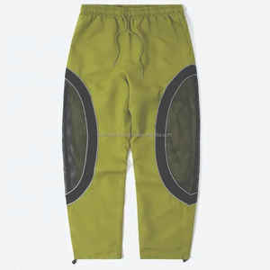 Personnalisé 2025 Hommes Grande Taille Nylon Réfléchissant Coupe-Vent Zipper Jogger Panneau Latéral Chaud Bloc de Couleur Ensemble de Survêtement - Product Image 4