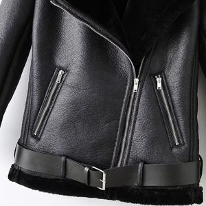 แจ็คเก็ตหนังแท้คุณภาพสูงสำหรับผู้หญิงแบบสั่งทำรุ่นใหม่ ระบายอากาศได้ดี  ถักทออย่างประณีต สวมใส่สบาย  ทันสมัย - Product Image 6