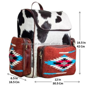 Couverture de selle en cuir véritable personnalisé de haute qualité sac à dos personnalisé fait à la main hommes et femmes sacs d'école de voyage - Product Image 2