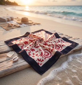 Fournisseur de bandanas paisley personnalisés en gros, 100% coton, imprimés à la main, foulards élégants en coton pour motards, cowboys et festivals - Product Image 3
