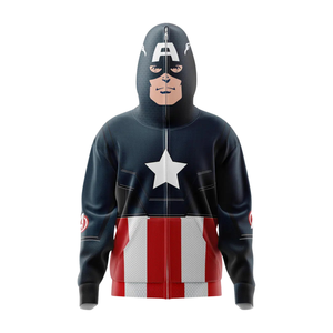 Nouveau : Sweat à capuche entièrement zippé en molleton, personnalisable avec logo par sublimation, haute qualité, pour commandes en gros. Prix fournisseur. - Product Image 2