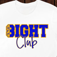T-shirt SGRHO Eight Club, couleur blanche, lettres grecques personnalisées, tee-shirt de sororité, manches courtes, col rond, décontracté, mode estivale, unisexe