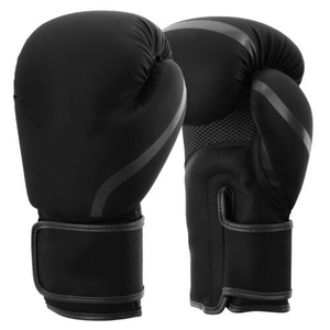 Gants de boxe en cuir noir de qualité supérieure avec design antidérapant, respirant et durable, et fermeture pour l'entraînement et le combat des enfants - Product Image 4