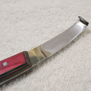 Cuchillo ovalado para pezuñas, afilador de herrador, cuidado de pezuñas, corte y limpieza, instrumentos veterinarios para ganado, hoja de acero inoxidable - Product Image 3
