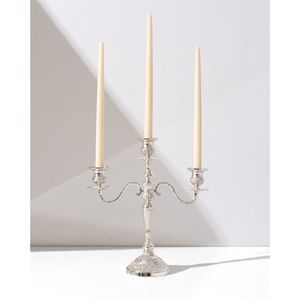 European Style Silver Candelabras Metal Taper Candle <b>Stick</b> Holder 3 Arms Candlestick for Wedding Table Ornaments Holiday Gift - Product Image 2