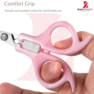 Ciseaux à effiler les cheveux ergonomiques avec manche en plastique rose clair, poignée large, ciseaux professionnels pour barbier, outils de coiffure pour salon - Product Image 4