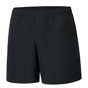 Pantalones Cortos Casuales para Hombre, Color Azul Marino Sólido, 100% Poliéster Ecológico, Estilo Urbano, Cintura Elástica, Tejido, Secado Rápido - Product Image 2