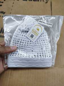 Bonnets Kufi en coton blanc tricotés à la main pour hommes, style musulman, pour usage quotidien, extérieur, décontracté, écologique, ajustables, toutes saisons - Product Image 5