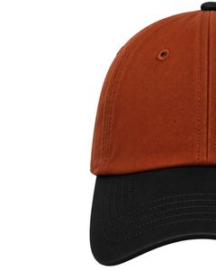 Casquette de baseball bicolore orange rouille et noir, personnalisable par le fabricant, ajustable, unisexe, en coton, pour le sport, les loisirs et l'extérieur, style décontracté et tendance - Product Image 3