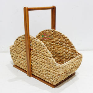 Artex Dong Thap Style bohème étagère en jacinthe d'eau séchée faite à la main organisateur d'épices étagère à fruits de cuisine pour cadeaux - Product Image 5