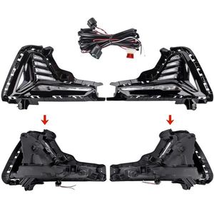 2018-2019 Hyundai Sonata LED Fog Light DRL Lamps Cover Bezels Left and Right Side Lighting Trim Covers - Product Image 1