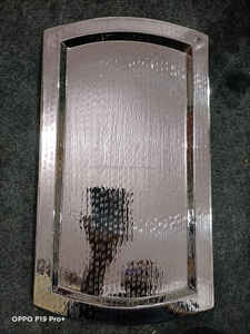 ถาดโลหะทุบทำจากสเตนเลสหรูหราถาดเสิร์ฟอาหารแบบกำหนดเองสำหรับโรงแรมร้านอาหารปาร์ตี้ - Product Image 2