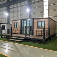Maison modulaire pliable et extensible de 20 pieds - Solution de stockage et de villa mobiles en plein air