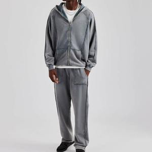 Survêtement à capuche pour homme en coton léger, idéal pour l'hiver, qualité supérieure, coupe ajustée, prix de gros abordable - Product Image 1