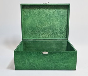 Decorative Green Wooden Organizer <b>Storage</b> Box Perfect For <b>Tabletop</b> <b>Storage</b> Home Decor And Personal Belongings From India - Product Image 6