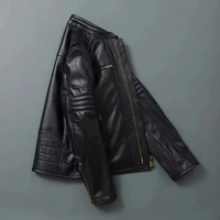Veste en cuir PU pour homme, personnalisable, respirante, grande taille, fermeture éclair, veste de moto unisexe pour l'automne