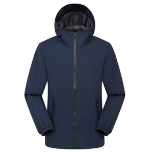 Unisex Windproof <b>Canvas</b> <b>Jacket</b> Lightweight Breathable Waterproof Eco-Friendly Outdoor Running Coat with Front Logo - Product Image 2