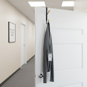 <b>Modern</b> Eco-Friendly Metal Workspace Hanging <b>Hook</b> Organizer for <b>Coats</b> and Personal Items 2-Piece Set - Product Image 1