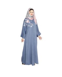 Latest Daisy Drill <b>Linen</b> Abaya Dubai and Turkey Style Modern Casual Front Open Design Modest <b>Dress</b> for Muslims Hot Sale - Product Image 4