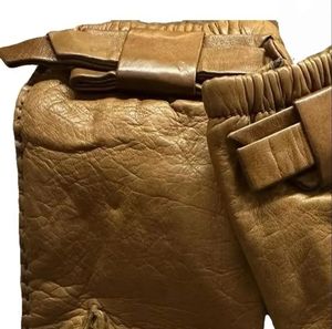 Gants d'hiver unisexes en cuir PU marron de qualité supérieure, imperméables, légers, avec poignées intégrales et fermeture auto-agrippante pour le froid - Product Image 6