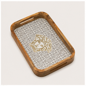 Juego de 3 bandejas de servir de madera ecológicas de lujo, plato decorativo rectangular hecho a mano para bodas y uso doméstico - Product Image 6