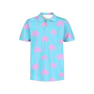 เสื้อโปโลพิมพ์ลายแบบซับลิเมชั่น ออกแบบเองได้ ระบายอากาศได้ดี แห้งเร็ว สำหรับออกกำลังกายและแฟชั่น - Product Image 4