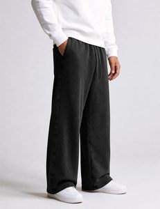 Men Baggy Wide-Leg Cotton Jogger Pants Loose Drawstring Waist Adjustable Cuffs Lounge <b>Athletic</b> Jogger Pants MADE BY BS - Product Image 2