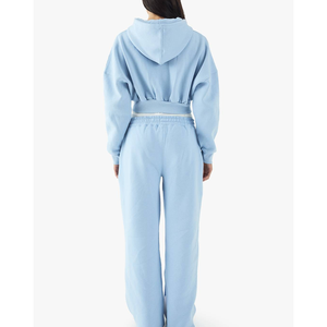 Collection Hiver – Ensemble Jogging à Capuche Ultra-Élastique Coupe Courte, Manches Longues, Grande Taille, Vêtements de Sport pour Femme - Product Image 6