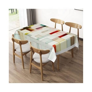 Cotton Linen Table Cloth Manufacturer Rectangular Boho Embroidered Cut Work Waterproof Oil Resistant Bulk OEM Private <b>Label</b> - Product Image 1