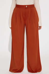 Spring & Autumn Women's Loose Wide-leg Trousers Plus Size Straight Flax Fashion Solid Color Lady's Long Pants - Product Image 5