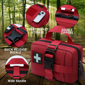 Bolsa de almacenamiento médica ligera personalizada con cuero impermeable para emergencias, supervivencia táctica y suministros de primeros auxilios en venta. - Product Image 6