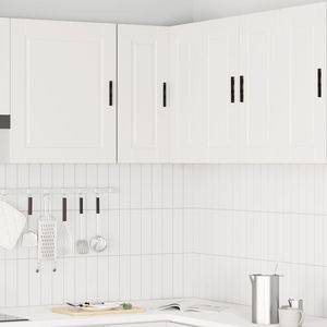 Gabinete de Esquina para Cocina Compacto de Madera Sintética Blanca - Product Image 3