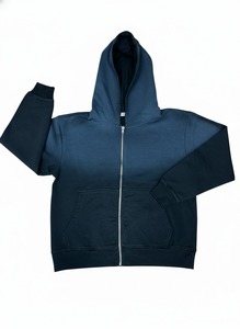Scratch Bright <b>Red</b> Zip Up Boxy Fit <b>Hoodie</b> Oem Design Blank Plain Stone Sun Faded French Terry Acid Wash Zip up Hoodies - Product Image 6