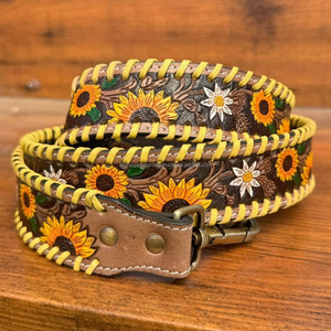 Vente en gros de sac à bandoulière en cuir repoussé à la main de haute qualité pour dames sangles de sac à bandoulière amovibles en cuir de vachette véritable sangles de sac à main - Product Image 2