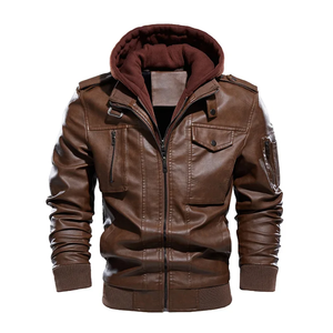 Wholesale custom mens women's pu leather <b>jacket</b> genuine leather bomber <b>jacket</b> manufacturers high quality biker pu leather <b>jacket</b> - Product Image 5