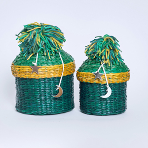 Premium Handmade Set of 2 Seagrass <b>Ramadan</b> <b>Gift</b> <b>Boxes</b> with Full Accessories, Custom Colors Available, Made in Vietnam - Product Image 5