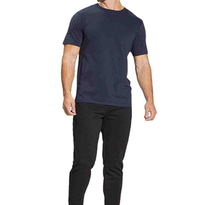 เสื้อยืดลำลองผู้ชายสำหรับฤดูร้อน ผ้าฝ้าย 100% ระบายอากาศได้ดี แขนสั้น รับสกรีนโลโก้ ผ้าแคนวาส คุณภาพสูง ทรงปกติ - Product Image 1
