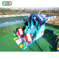 Aire de jeux extérieure pour adultes, toboggan gonflable en PVC avec souffleur d'air pour enfants