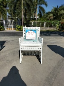 White Rattan <b>Garden</b> <b>Set</b> 6 Seater Outdoor Furniture With Weather Resistant PE Wicker Plastic Frame Tropical Patio Modern Design - Product Image 5