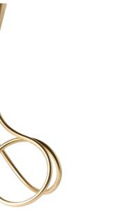 Porte-bougie en métal doré abstrait en spirale, style nordique unique, en fil de fer, chandelier de luxe, centre de table, décoration intérieure - Product Image 6