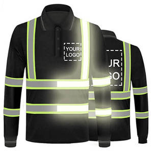 เสื้อยืดแขนยาวสะท้อนแสงสำหรับงานก่อสร้าง ขายส่ง OEM เสื้อยืดนิรภัยแบบมองเห็นได้ชัด เสื้อผ้าสำหรับทำงาน - Product Image 4
