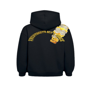 Sweat à capuche unisexe en coton 100% personnalisé avec logo graphique tendance, prix abordable, haute qualité, impression directe sur vêtement - Product Image 4