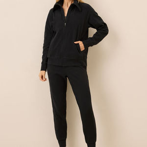 Conjunto Deportivo para Mujer al por Mayor, de Algodón y Felpa, Corte Regular, Ropa Casual, con Logotipo Personalizado para Tiendas de Ropa en Línea - Product Image 4